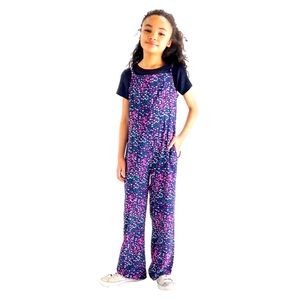 BLUSH by Us Angels Girls Jumpsuit Hearts Print
